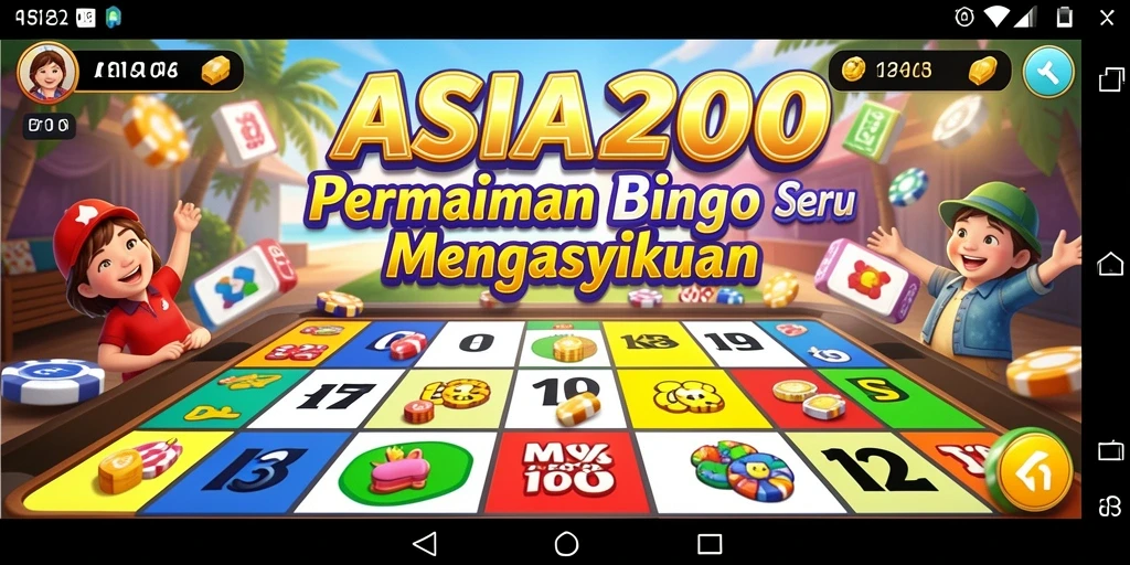 Tampilan gameplay Bingo yang menarik dan seru di ASIA200.