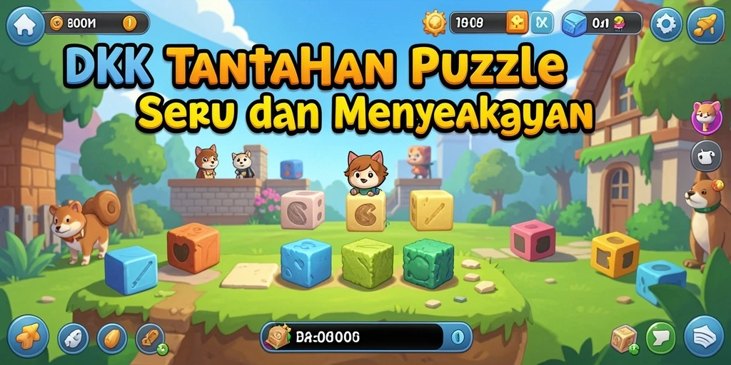 Screenshot gameplay DKK yang menunjukkan tantangan Puzzle yang mendebarkan.