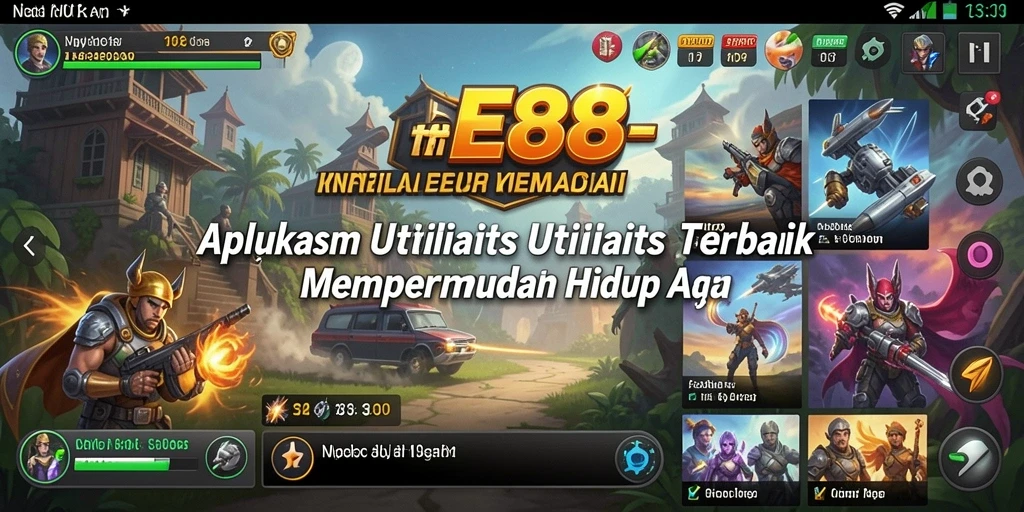 Tampilan E88 menunjukkan antarmuka pengguna yang intuitif dan ramah.