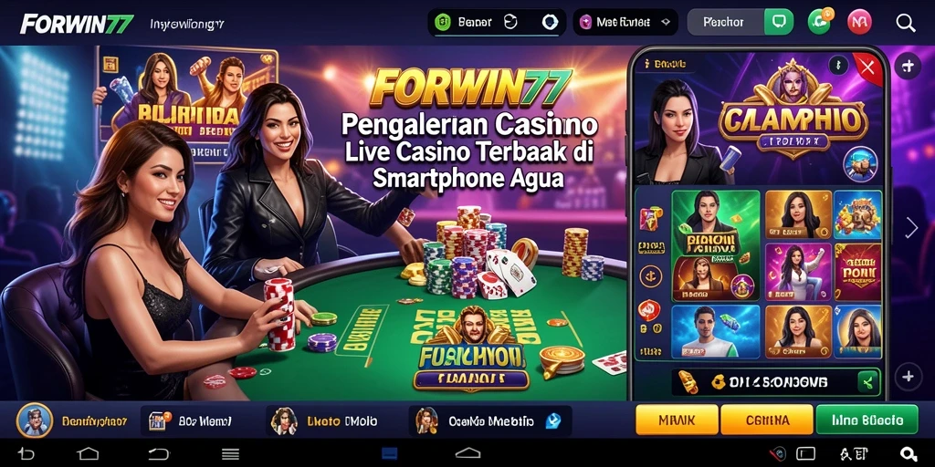 Tampilan gameplay Live Casino yang mendebarkan di FORWIN77.