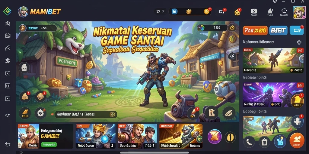 Tampilan menarik dengan gameplay seru di MAMIBET.