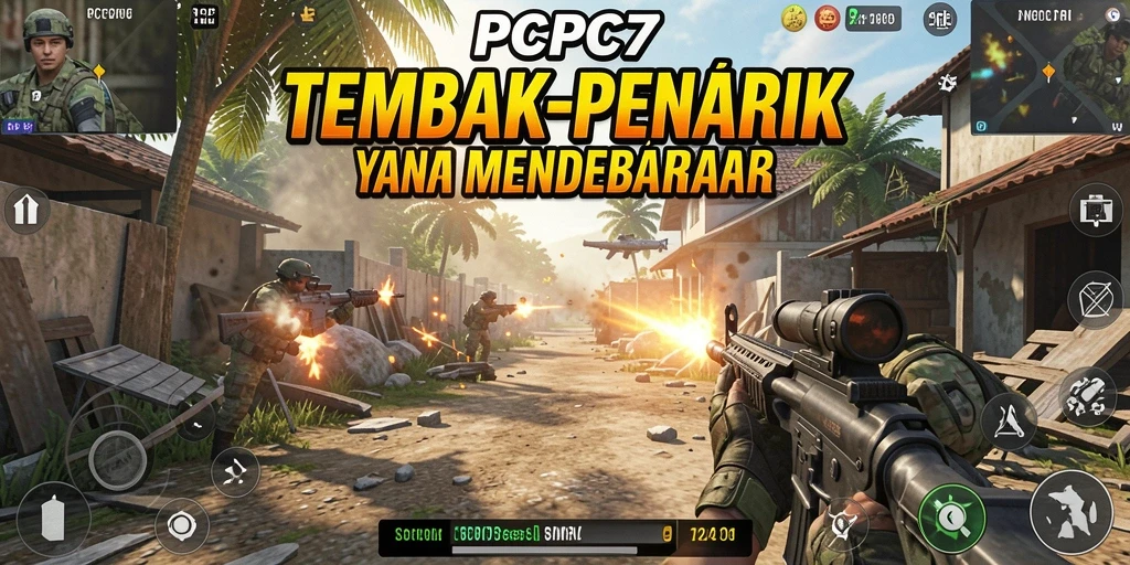 Gameplay seru dengan aksi tembak-menembak di <strong>PCPC7</strong>.